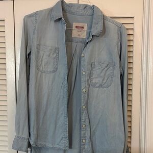 Mossimo Supply Co. Light Blue Button-Down Shirt